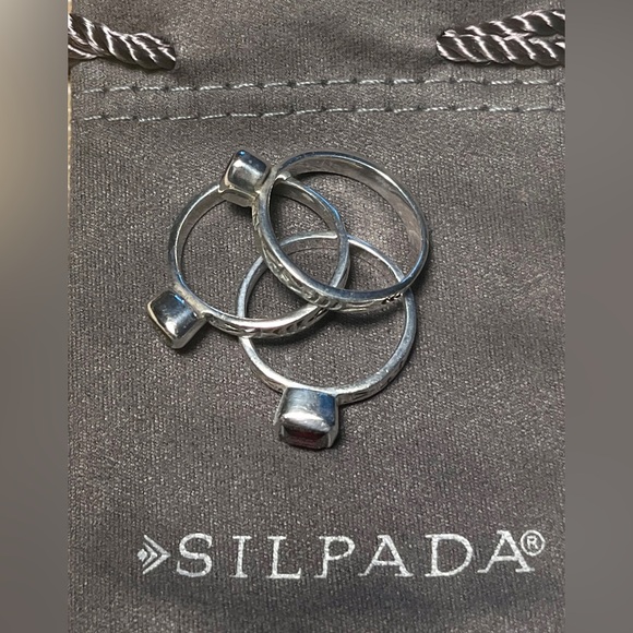 Silpada Gemstone Stack Rings - Picture 8 of 9